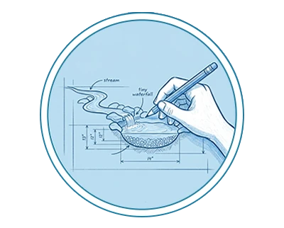 Pond design planning