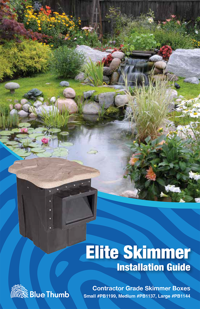 Blue Thumb Medium Elite Skimmer - PB1137 Manual