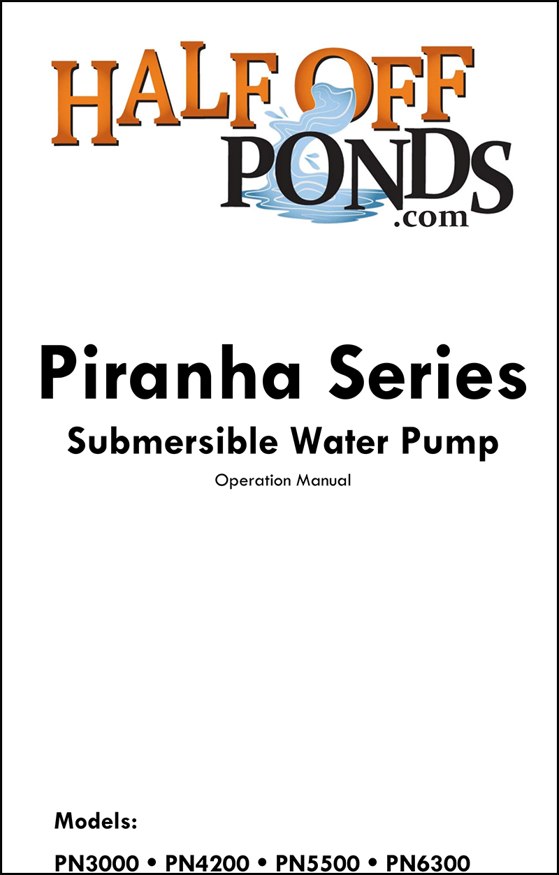 Piranha Pump Manual