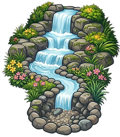 Stream and Waterfall