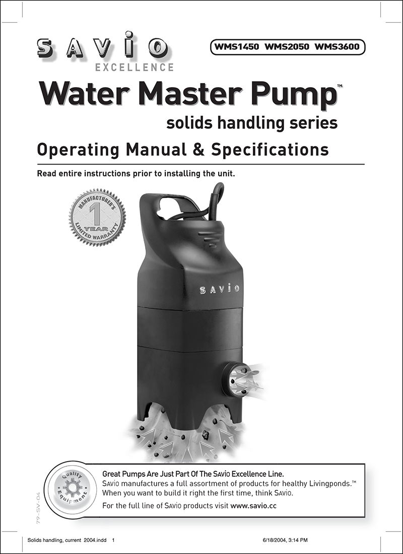 Water Master Solids Manual
