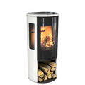 Contura 556G Style - Wood Burning Stove / White / Glass Top