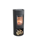 Contura 610 Style - Wood Burning Stove / Black / Glass Top