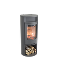 Contura 610 Style - Wood Burning Stove / Grey / Warming Shelf