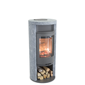 Contura 620T Style - Wood Burning Stove / Grey / Warming Shelf