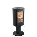 Contura 870 Style - Wood Burning Stove / Black / Painted Aluminium Top