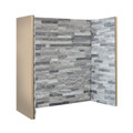 Penman Collection Grey White Staggered Slate Chamber