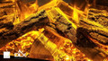 Celsi Electriflame DLX 1000 Electric Fire - Midnight Edition - Real Wood Logs