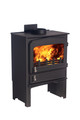 Woodwarm 5kW Fireview Eco Vintage - Ecodesign Ready Stove / Log Store Base