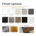 Aura e-Lectra Chiswick 1500 - Electric Fireplace Suite - Finishes