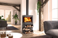 Dik Geurts Bora Corner Wood Burning Stove
