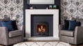 Gazco Logic HE Logs - Balanced Flue Gas Fire - Complete Front / Log Fuel Bed / Vogue Front