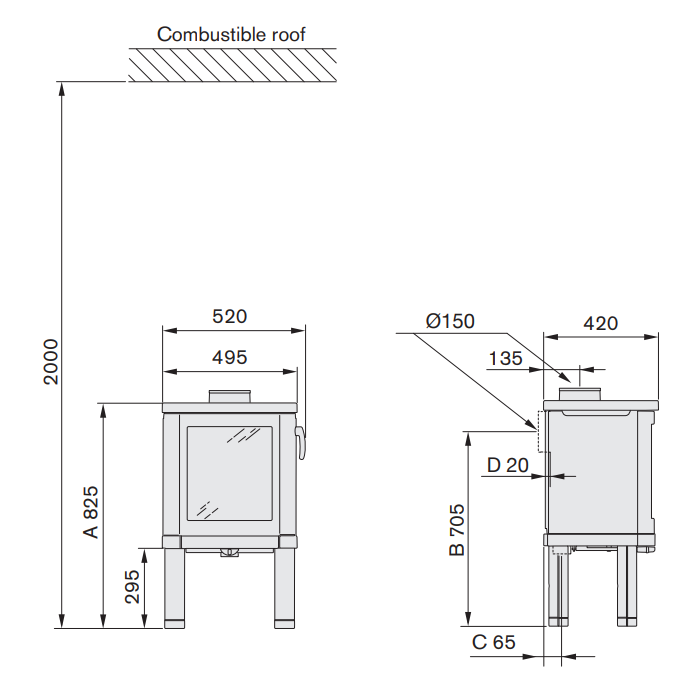 Contura 51L - Wood Burning Stove
