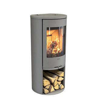 Contura 510 Style - Wood Burning Stove / Grey / Painted Aluminium Top