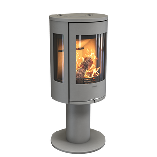 Contura 586 Style - Wood Burning Stove / Grey / Painted Aluminium Top