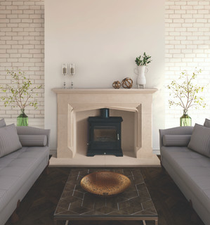 Principal Stone Gotherington - Limestone Fireplace