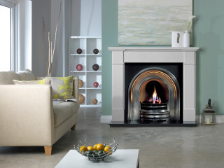 Penman Velletri 56" Agean Limestone Mantel