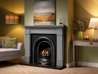 Penman Velletri 56" Persian Limestone Mantel