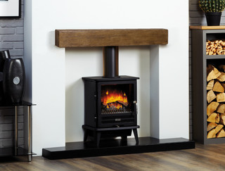 Focuscast Deep Beam Smooth - Non Combustible Beam - Mid Oak Finish