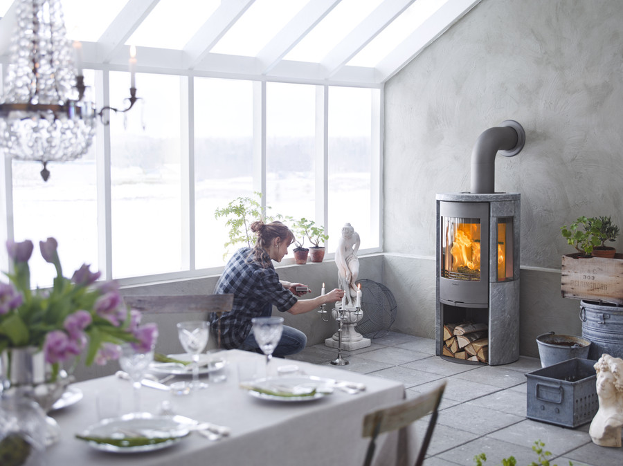 Contura 556T Style - Wood Burning Stove / Grey