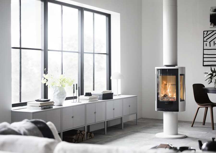 Contura 870G Style - Wood Burning Stove / White