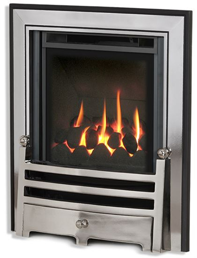 Kinder Kalahari HE - Conventional Flue Gas Fire - Trim & Fret - Manual Control