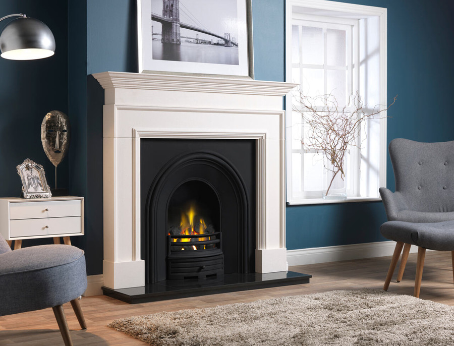 Penman Collection Mantel Cortese 56" Agean Limestone