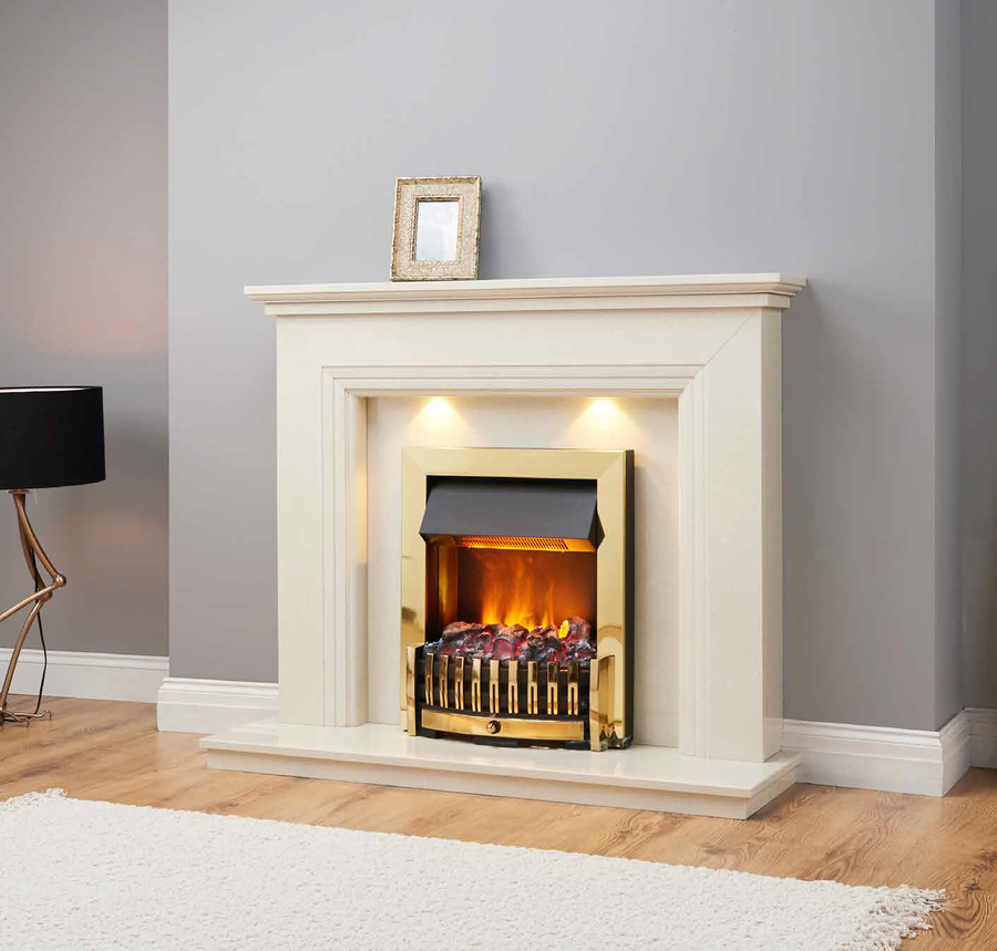 Worcestershire Marble Glencoe - Marble/Stone Fireplace