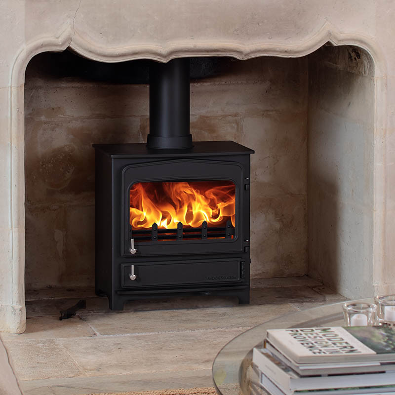 Woodwarm 5kW Fireview Eco Vintage - Ecodesign Ready Stove / Standard Base