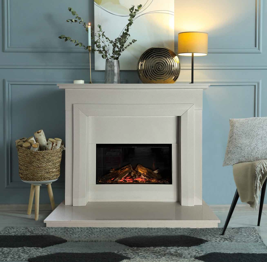 Worcestershire Marble Naples - Marble/Stone Fireplace