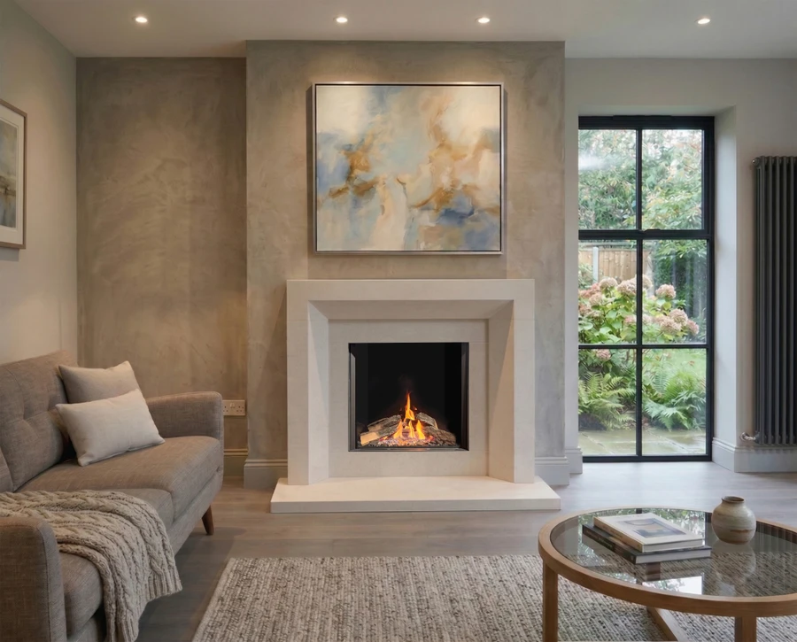 Penman Collection Mantel Malton 53" Agean Limestone