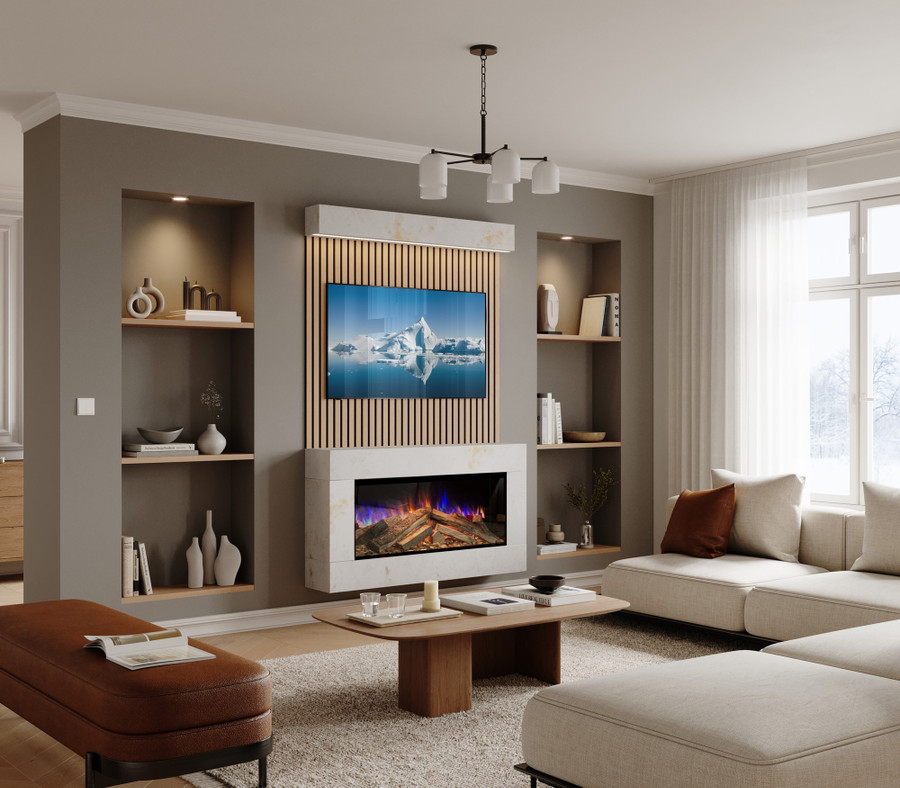 Aura e-Lectra Chiswick 1000 - Electric Fireplace Suite