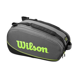 Wilson Tour Blade Padel Bag, For up to 4 Rackets, Black/Green Wilson Tour Blade Padel Bag, For up to 4 Rackets, Black/Green