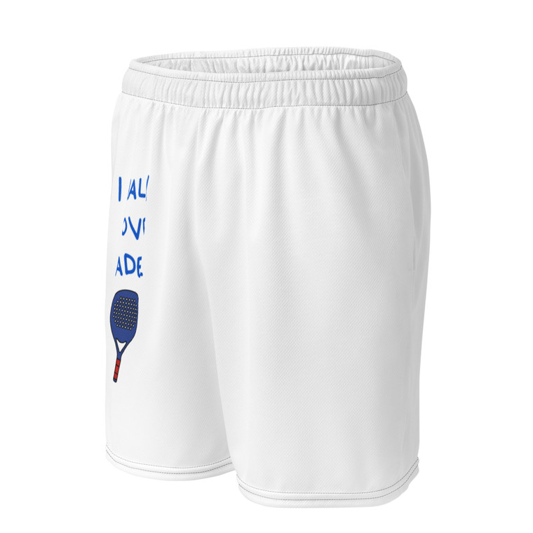 I Really Love Padel Unisex mesh shorts
