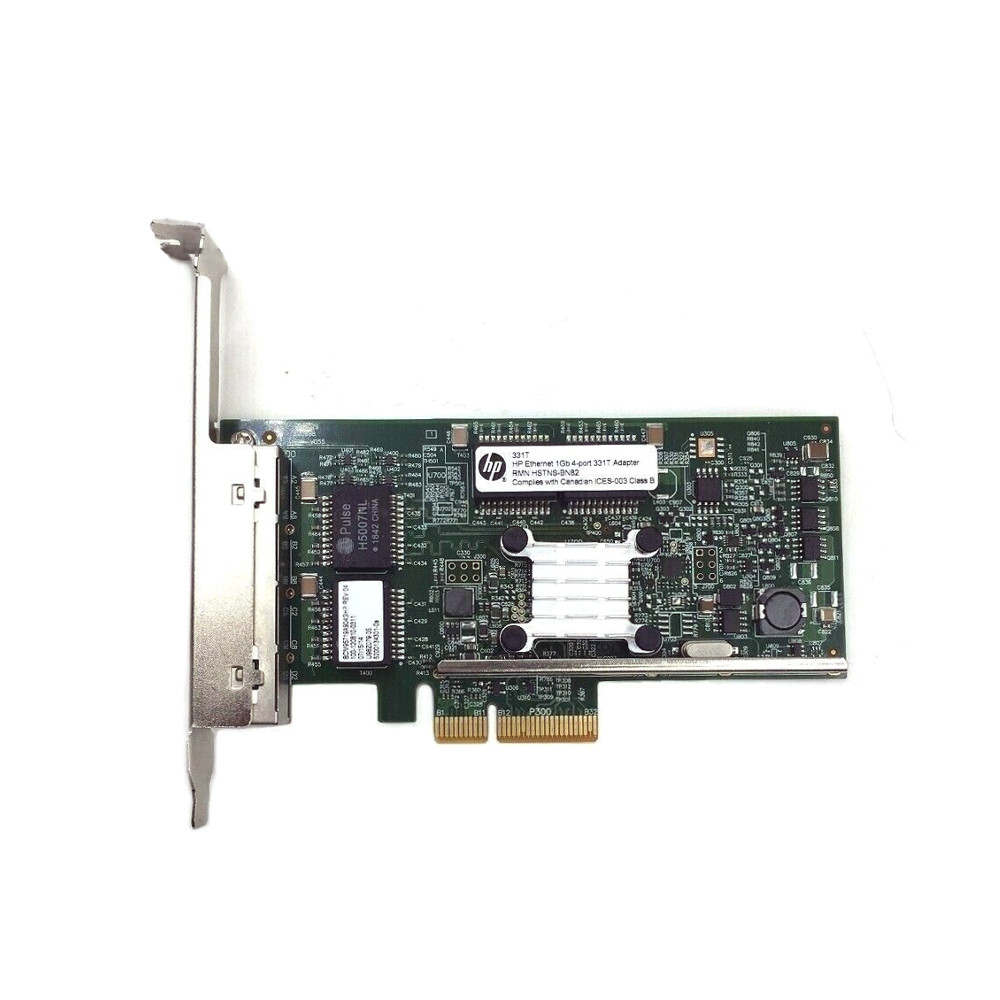 HP - 331T - PCIe 2.0 x4 - 4x 1GBps RJ-45 - PCI Card -