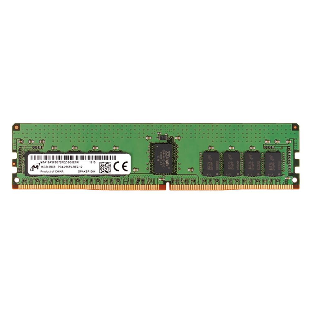 Micron - 16GB 2Rx8 PC4-2666V-R - ECC Registered DDR4 Memory - Used