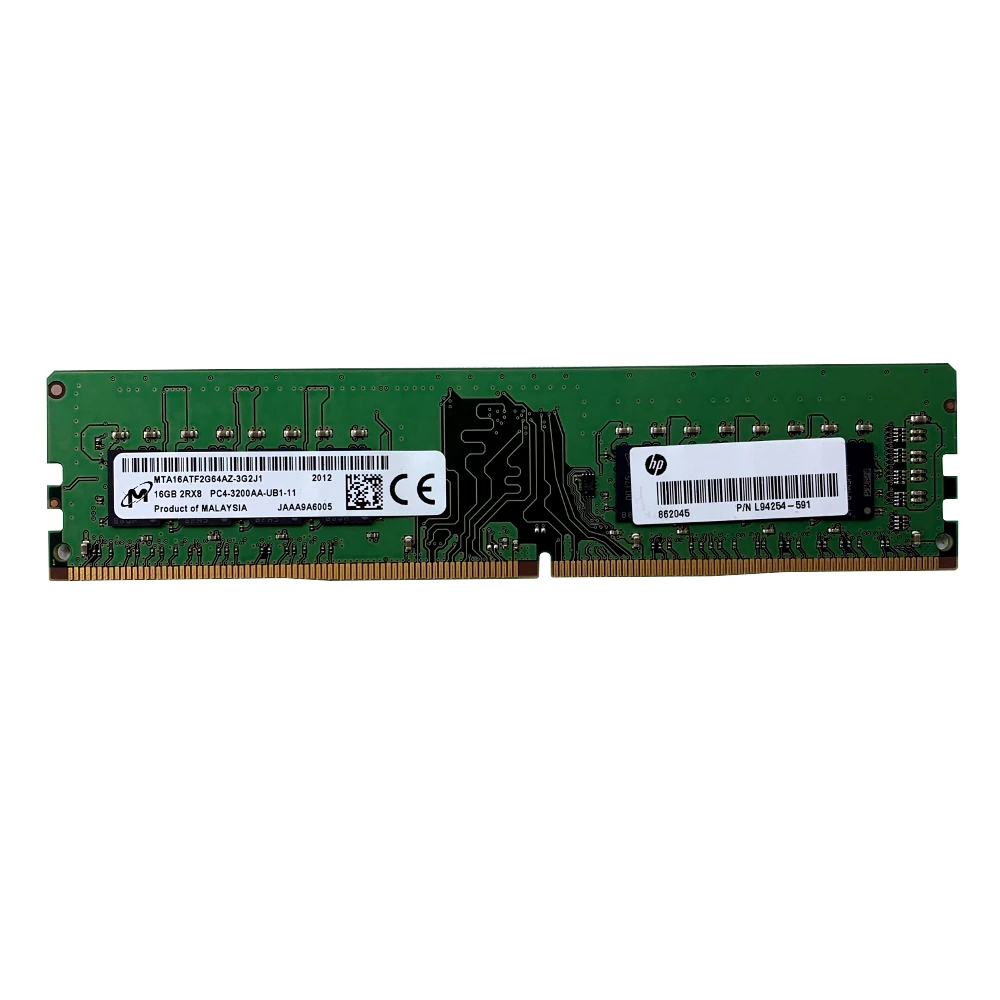 16GB PC4 (DDR4) 3200 MHz 3200AA-U 2Rx8 Memory - Micron - Used
