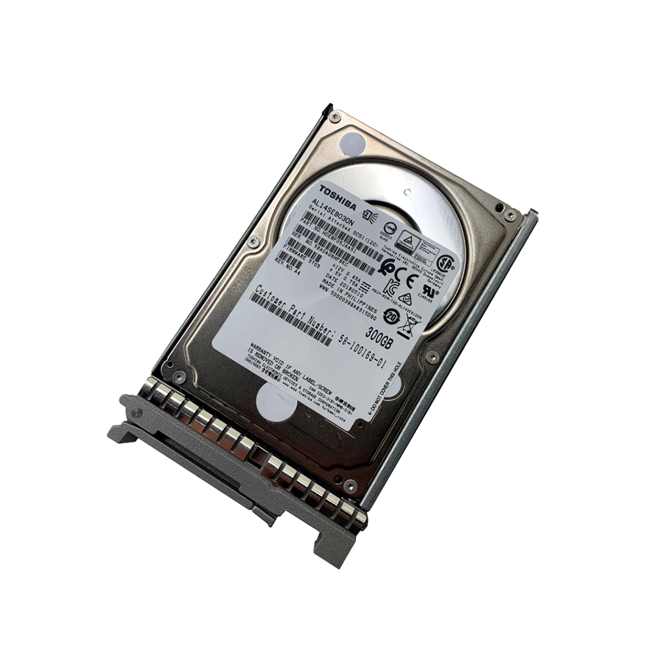 Cisco Toshiba - 300GB - SAS - 10K - 12GB/s - 2.5 - Hard Drive - Used -  (HDEBF05JAA51) - (UCS-HD300G10K12G) - (AL14SEB030N)