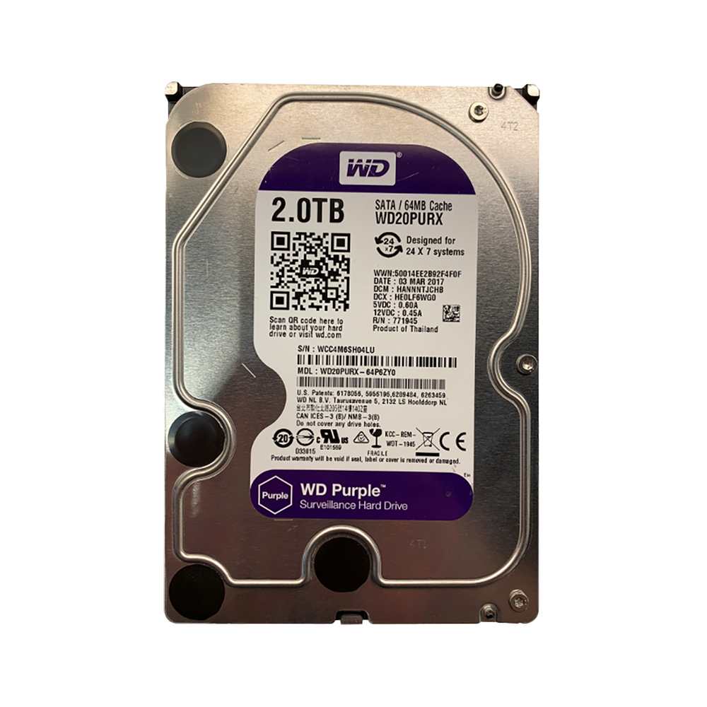 Western Digital - WD Purple - 2TB - SATA - 5.4K - 6GB/s