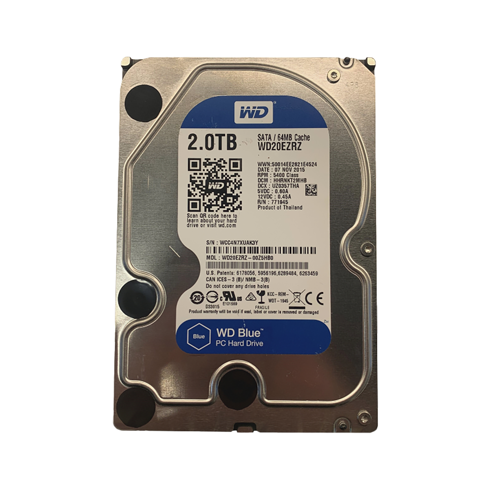 Western Digital - WD Blue - 2TB - SATA - 5.4K - 6GB/s - 3.5
