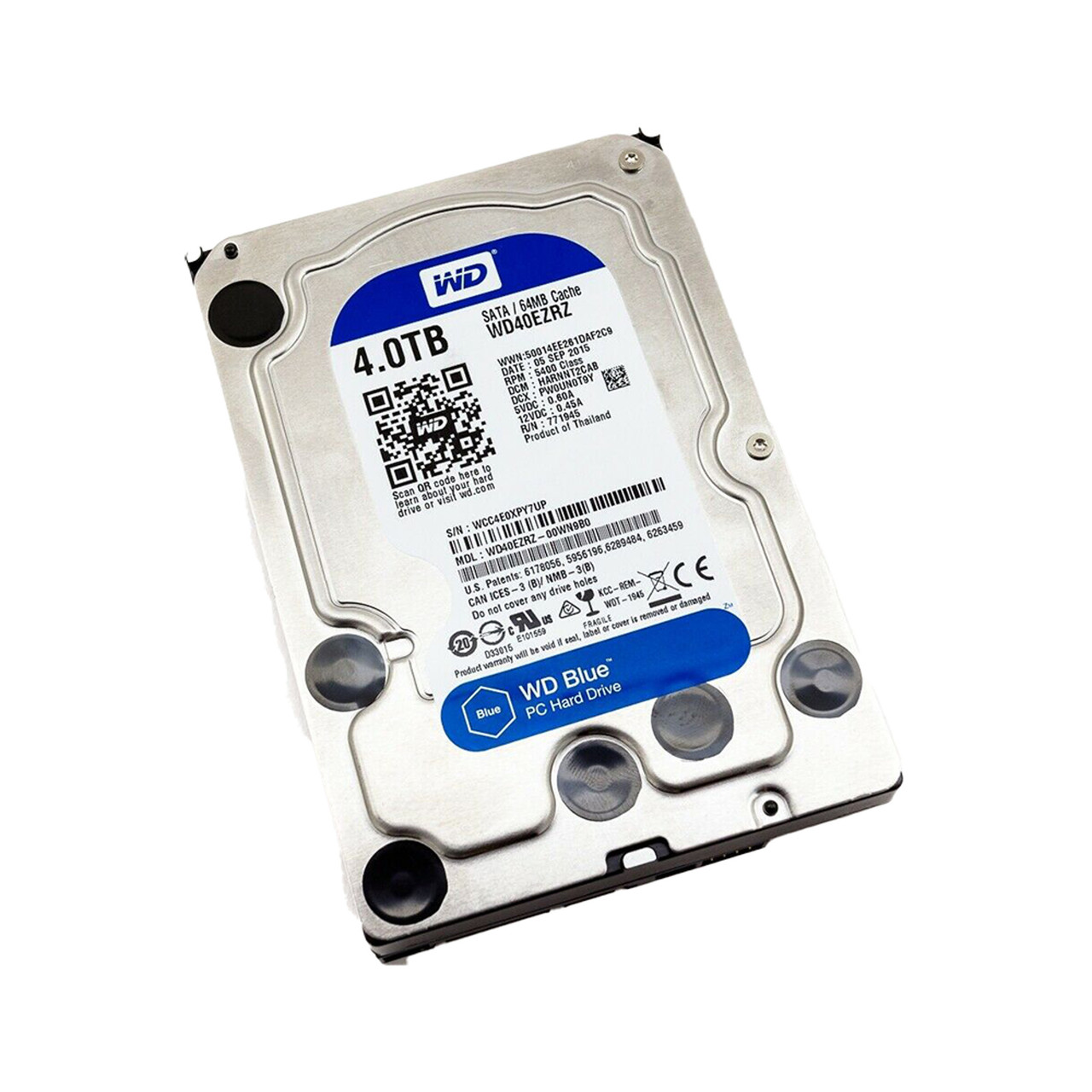 HDD for Blue 4TB 3.5' SATA 6 Gb/s 64MB 5400RPM for Internal