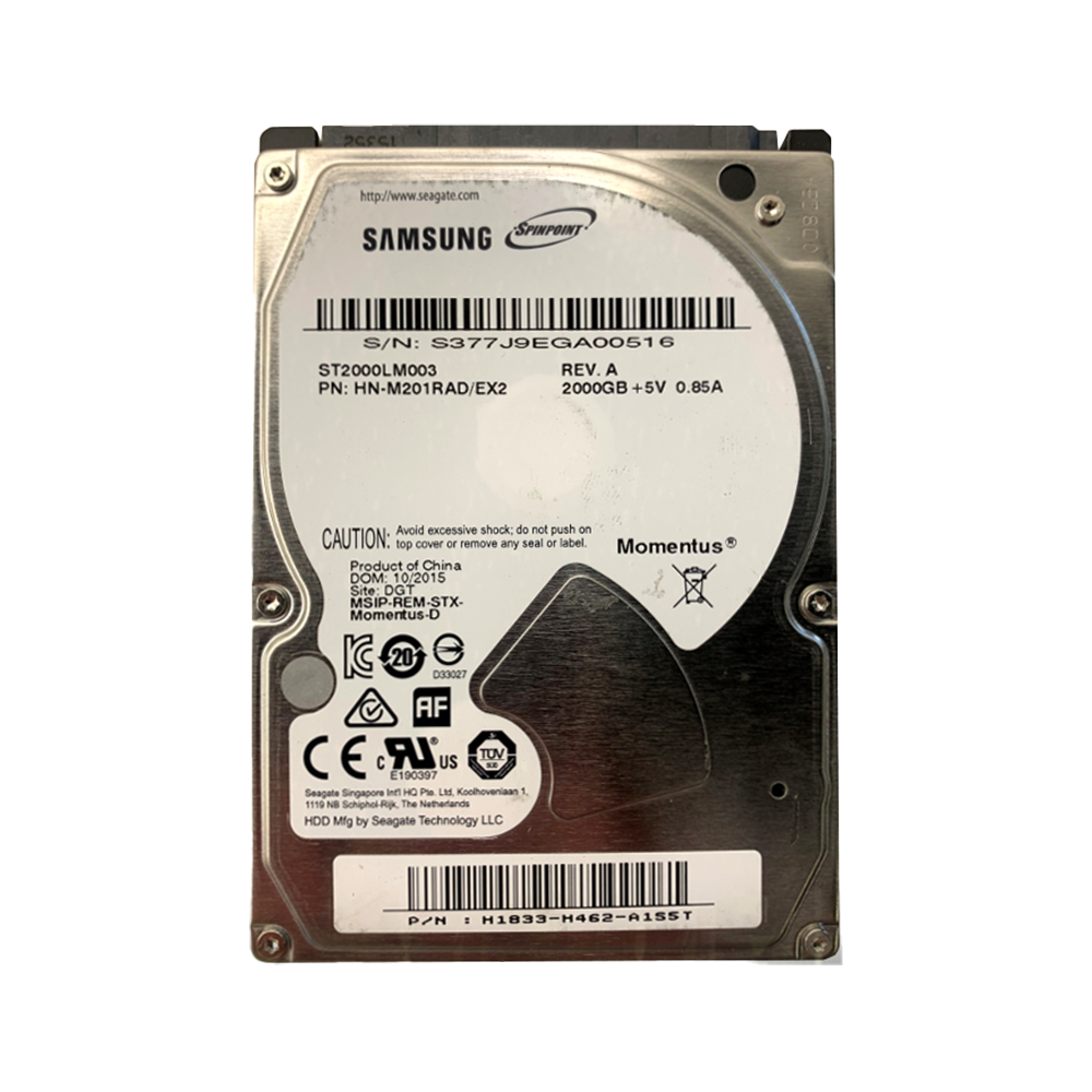 Samsung Seagate - Momentus - 2TB - SATA - 5.4K - 6GB/s