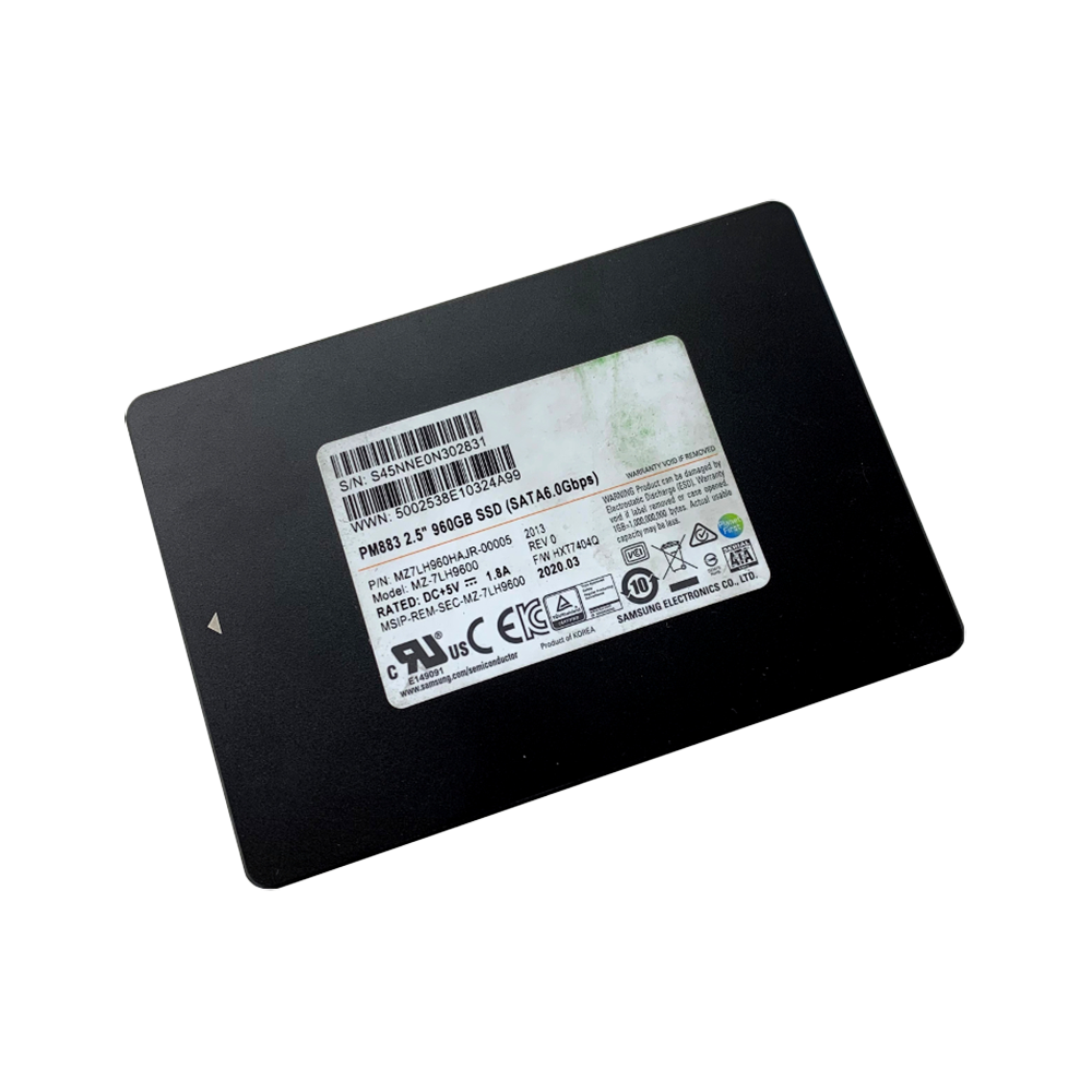 SAMUSUNG PM883 960GB SSD (MZ-7LH9600/MZ7LH960HAJR-00005) 960GB