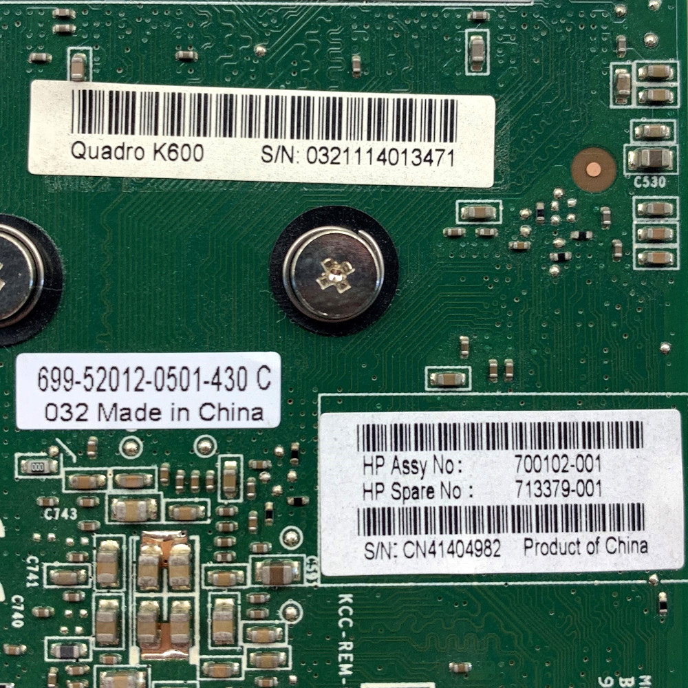 HP - NVIDIA Quadro Quadro K600 (1GB DDR3) Graphics Card