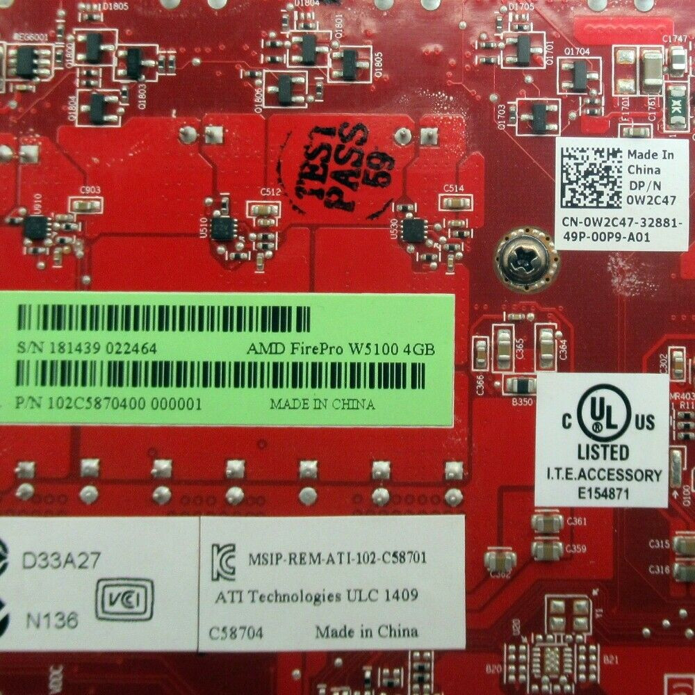 AMD - AMD FirePro W5100 (4GB GDDR5) Graphics Card - Used