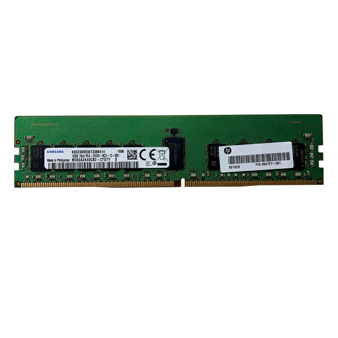 Samsung ECC Reg 16GBx4(64GB)DDR4 2666 中古 Samsung 16GB DDR4-2666 DR x4 ECC Registered RDIMM