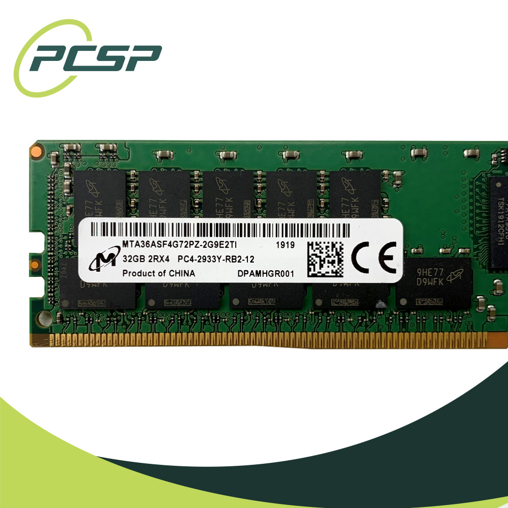 32GB PC4 (DDR4) 2933 MHz 2933Y-R 2Rx4 Memory - Micron