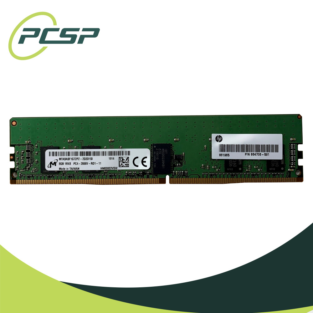 8GB PC4 (DDR4) 2666 MHz 2666V-R 1Rx8 Memory - Micron -