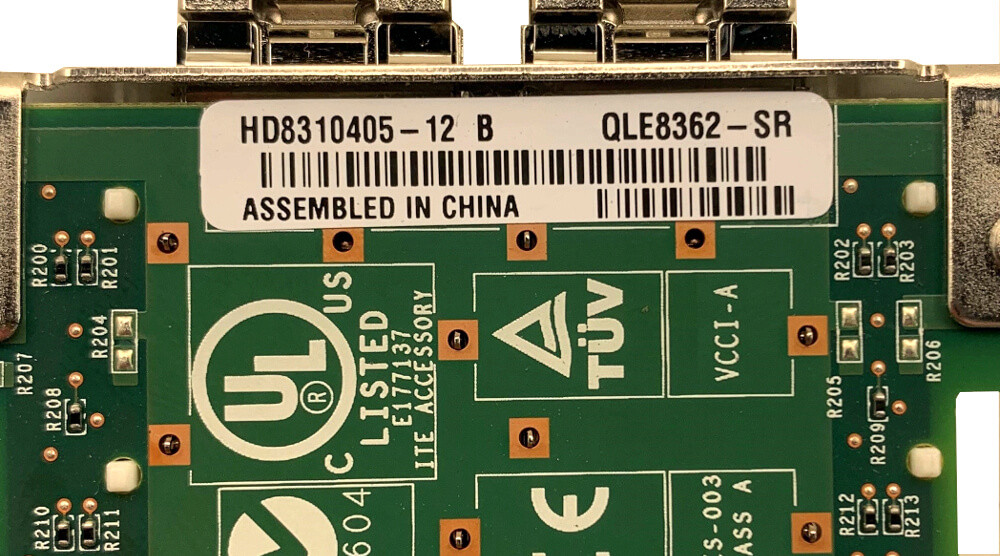 Q-Logic - QLE8362-SR - PCIe - 2x 10GBps SFP+ - PCI Card - Full