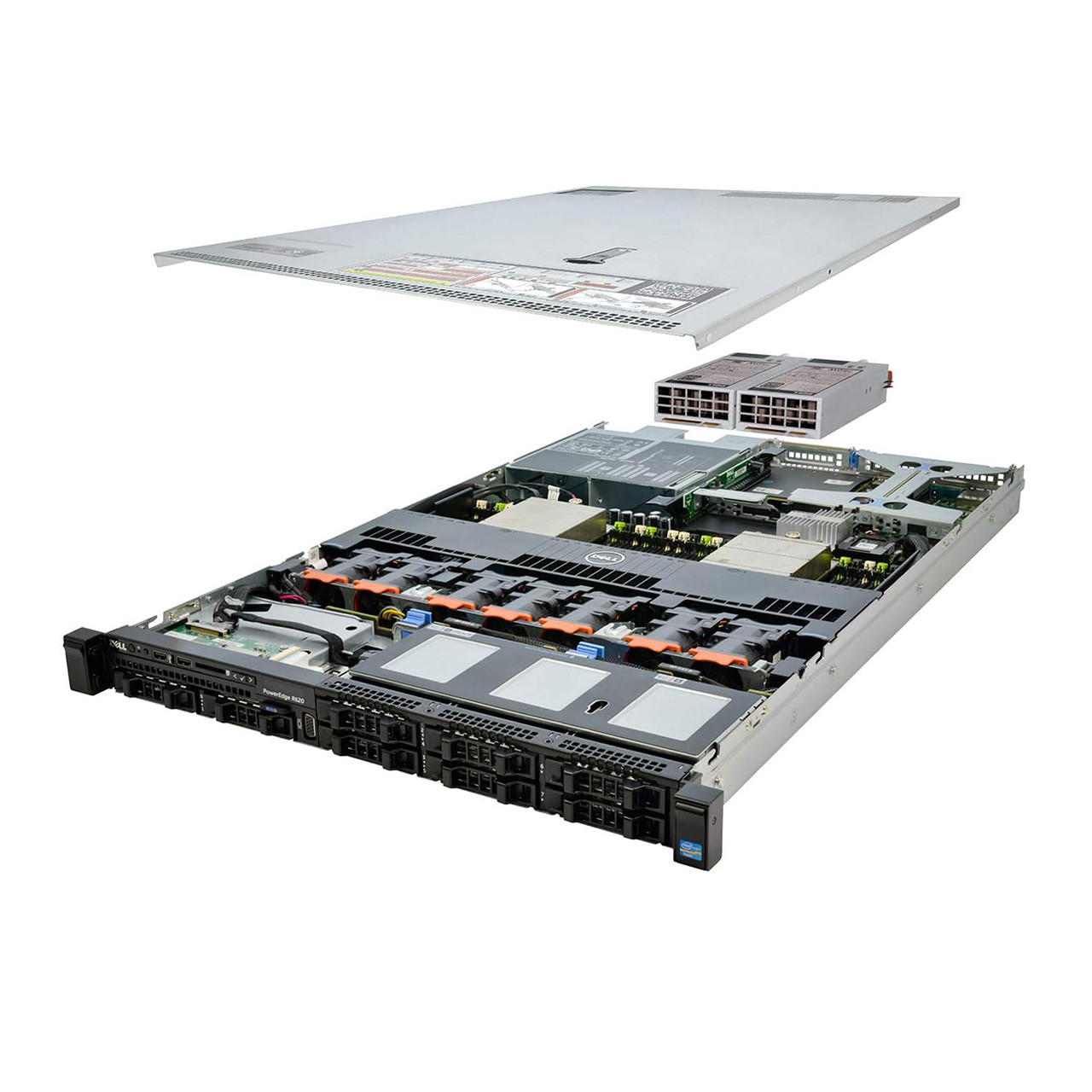 Serveur Dell PowerEdge R620 Occasion - Processeur Xeon E5-2620 6 Cœurs, 16 Go RAM, 2x146 Go - Fonctionnel
